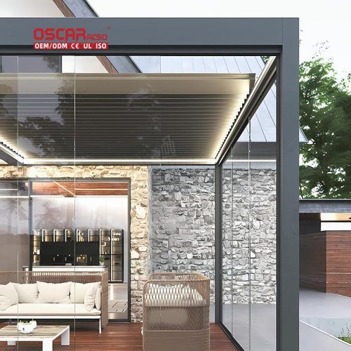 3*4M Motorised Aluminum Garden Patio Roof Outdoor Dining Relaxing Entertaining Luxury Pergola Gazebo Retractable Pergola