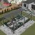 Customized Waterproof Bioclimatic Gazebo Aluminum Louvered Roof with Heater Patio Garden Backyard Retractable Pergola