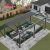 Roof System Wall  Mounted Outdoor Shading Structure Garden Patio Balcony in European Style Modern Design Retractable Pergola