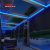 Controlled Sun  Shading Wall  Mounted Outdoor Gazebo Pergola Roof with Led Lighting Garden Patio Balcony Retractable Pergola