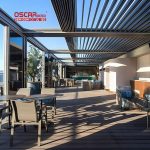 Home Garden Use Aluminium Building Material Pergolas Outdoor Relaxing Sunshading Courtyard Decor Retractable Pergola