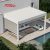 Adjustable Diy Aluminium Slat Outdoor Shelter 5X5M Terrace Garden Patio with Wind  Sensing Feature Retractable Pergola