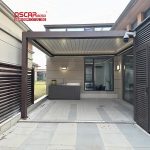 Slats Louvered Pergola Ideal Gardens Patios Backyards Bioclimatic innovative Outdoor Shading Solution Retractable Pergola