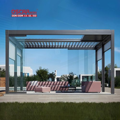 Outdoor Adjustable Expandable Shading Shelter Pavilion For Garden Patio Backyard Retractable Pergola