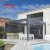 Outdoor Waterproof Motorized Shading Structure with Lighting Garden Patio Balcony Retractable Pergola