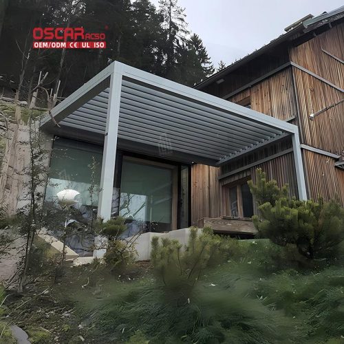 Structure Patio Balcony Garden with Sun  Blocking Wind  Resistant Features Stylish Functional Design Retractable Pergola