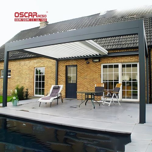 Waterproof Enclosed Outdoor Gazebo with Ventilation and Uv Protection Ideal Beach Bbq and Camping Retractable Pergola