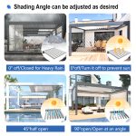 Easily Assembled Motorized Retractable Outdoor Balcony Electric Roof Pergola Kit Patio Garden Terrace Retractable Pergola