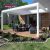 Vintage Outdoor Curved Pergola with Sun Shade Garden Patio Backyard Ready  Made Outdoor Structure Retractable Pergola