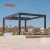 Motorized Waterproof Wall - Mounted Outdoor Aluminum Structure Garden Patio Backyard Retractable Pergola