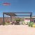Aluminum Outdoor Sun Shading Motorized Louvered Roof Pergola Kits Patio Garden Balcony Cover Shading Retractable Pergola