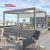 Outdoor Garden Electric Waterproof Louvered Roof Canopy with Glass Panels Patio Terrace Balcony Retractable Pergola