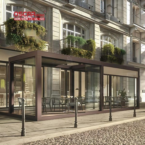 Control Louvered Roof Gazebo Pergola Bioclimat Aluminium Kits with Custom Design Garden Patio Backyard Retractable Pergola