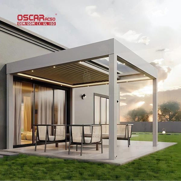 3X6 Luxury Electric Outdoor Sunshade Aluminum Waterproof Adjustable Louver Garden Patio Retractable Pergola 3X6 Luxury Electric Outdoor Sunshade Aluminum Waterproof Adjustable Louver Garden Patio Retractable Pergola