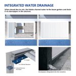 Popular Manual & Motorized Waterproof Louvered Bioclimatic Outdoor Aluminium Pergola Garden Patio Backyard Retractable Pergola