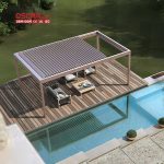 Bioclimatic Backyard Pergola Ideas Outdoor Relaxing and Entertaining in Garden Patio Courtyard Retractable Pergola