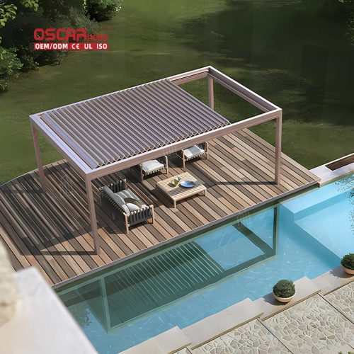 Bioclimatic Backyard Pergola Ideas Outdoor Relaxing and Entertaining in Garden Patio Courtyard Retractable Pergola