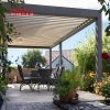Waterproof Aluminum Outdoor Patio Cover Garden Gazebo and Pergola Ideal Backyard Poolside and Picnic Area Retractable Pergola