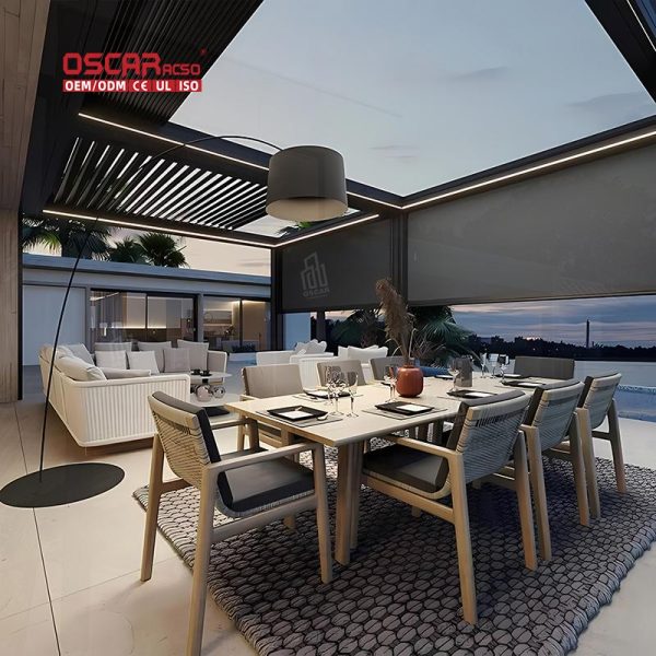 12X16 Adjustable Shading Weatherproof Outdoor Patio Garden Pergola Roof Cover Retractable Pergola 12X16 Adjustable Shading Weatherproof Outdoor Patio Garden Pergola Roof Cover Retractable Pergola