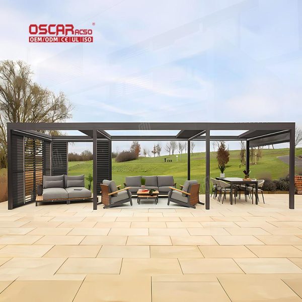 3X4 Aluminium Metal Gazebo Sunroom Rodent Proof Sustainable indoor Outdoor Wedding Party Camping Retractable Pergola