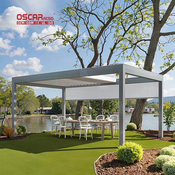 Aluminum Arches Arbours Outdoor Patio Garden Balcony Auto Climatic Design Retractable Pergola Aluminum Arches Arbours Outdoor Patio Garden Balcony Auto Climatic Design Retractable Pergola