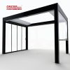 Sliding Glass Door Adjustable Shading Weather  Resistant Patio Shelter Garden Retreat Poolside Relaxation Retractable Pergola