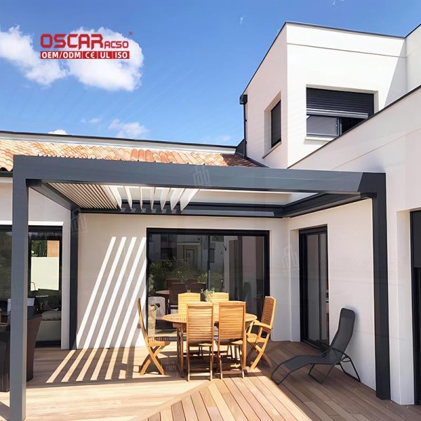 4X3 Size Waterproof Aluminum Pergola with Shades Modern Garden Bioclimatique Use Retractable Pergola 4X3 Size Waterproof Aluminum Pergola with Shades Modern Garden Bioclimatique Use Retractable Pergola